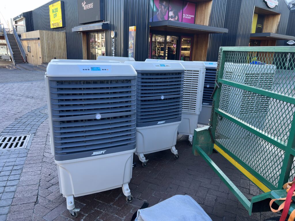 Chill Out mobile air cooler used at Naledi’s Dream event