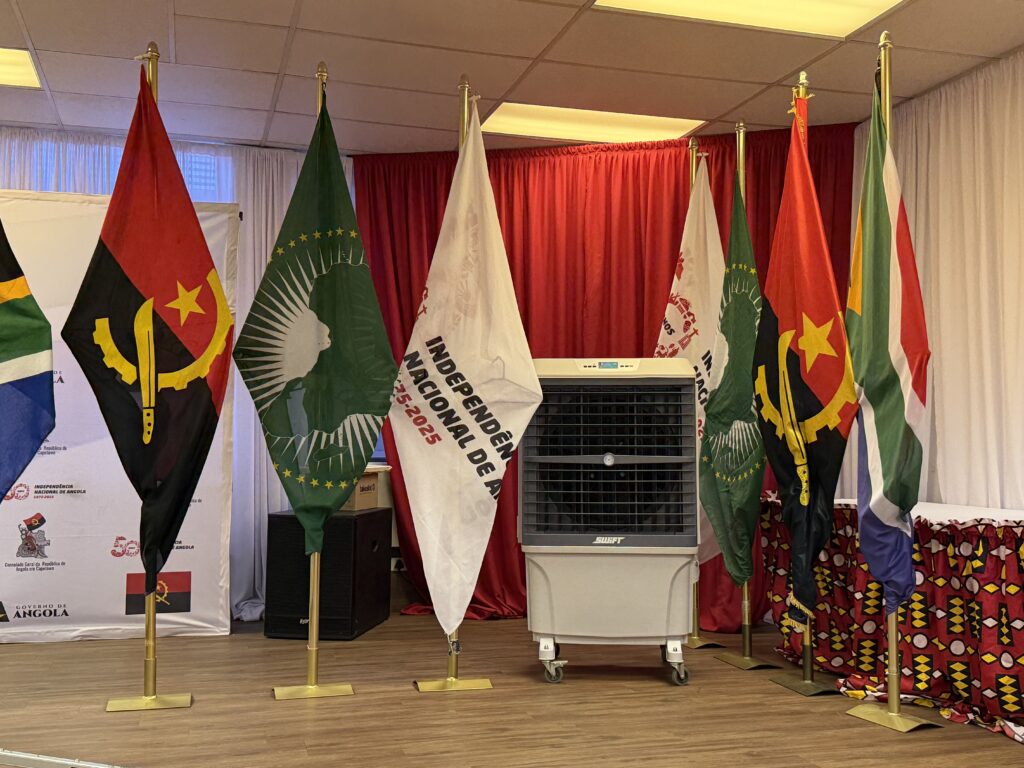 Indoor Cooling Solution for Angola Consulate event in Cape Town