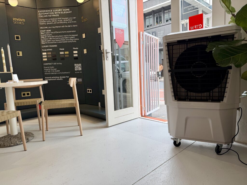 Indoor Showroom Cooling using Evaporative Air Coolers
