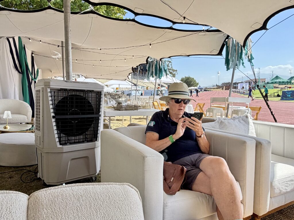 Air Chillers used to cool a VIP stretch tent in Paarl