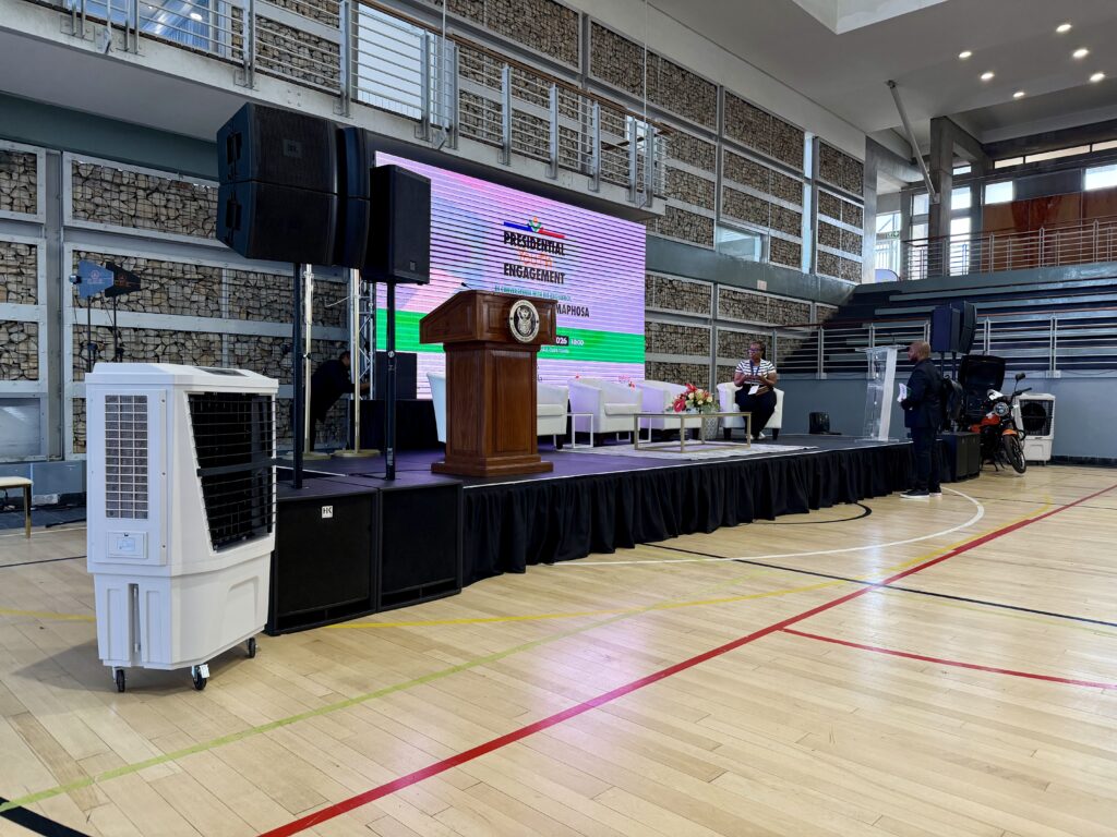 Indoor Hall Cooling Khayelitsha using Evaporative Air Coolers