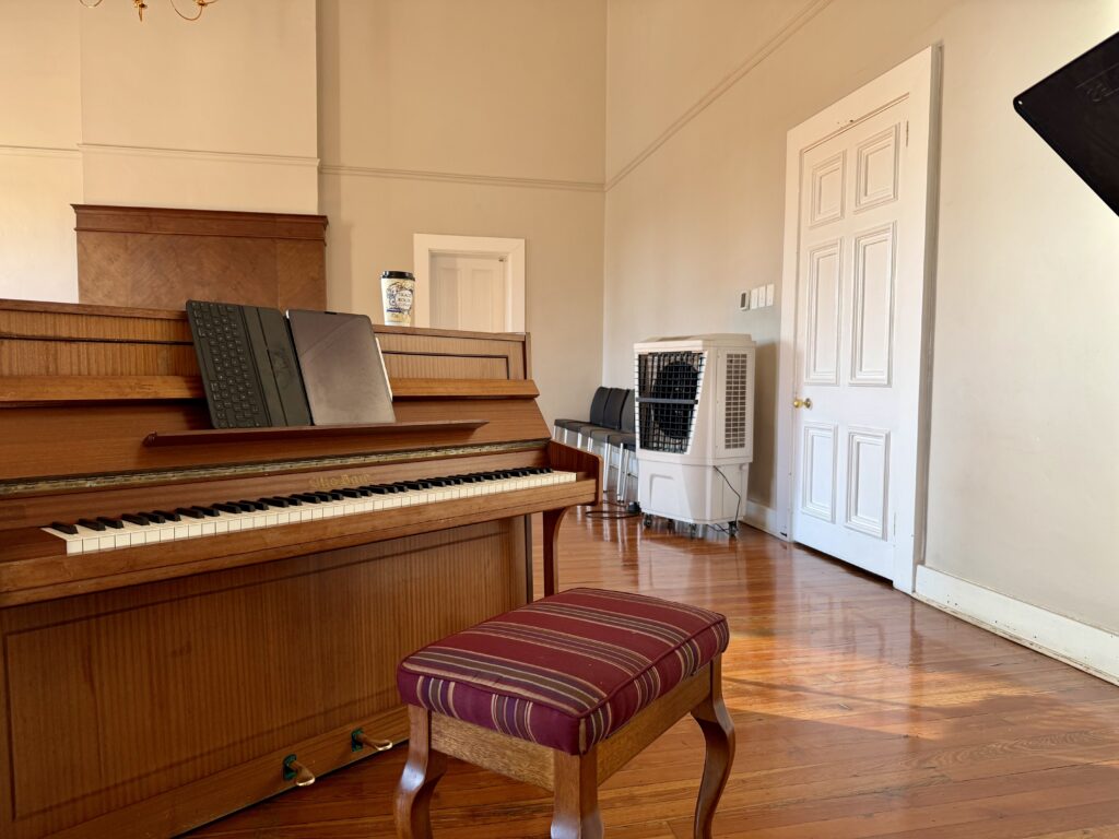 Air coolers installed in indoor rehearsal room Cape Town